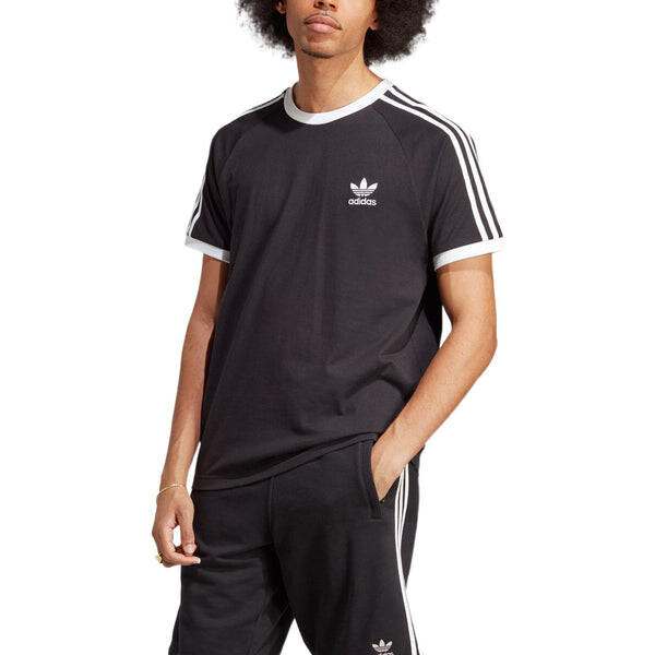 Футболка оригиналы adicolor классика 3 полоски футболка Adidas, черный — фото 2
