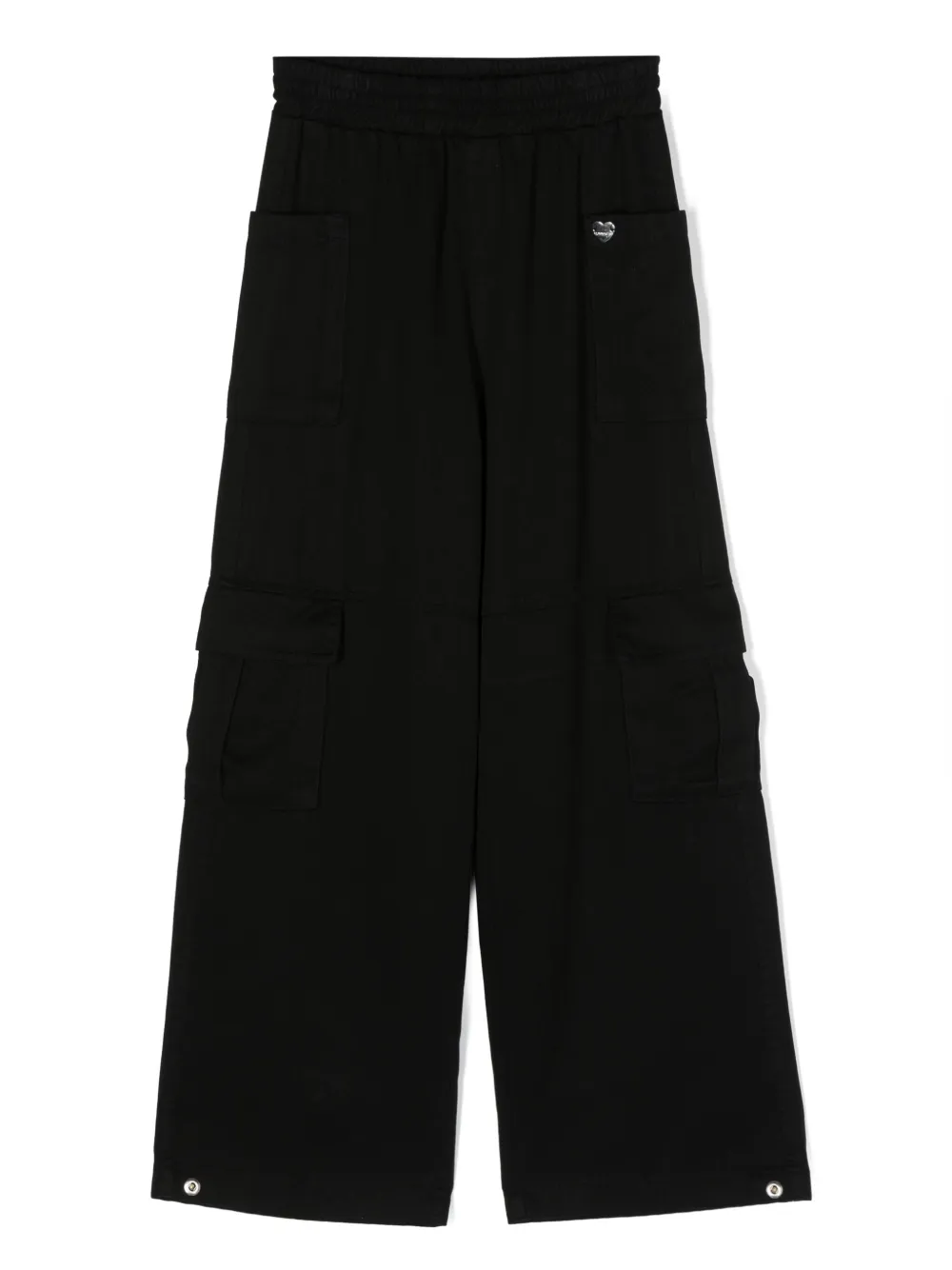 

Широкие брюки с логотипом Monnalisa, черный