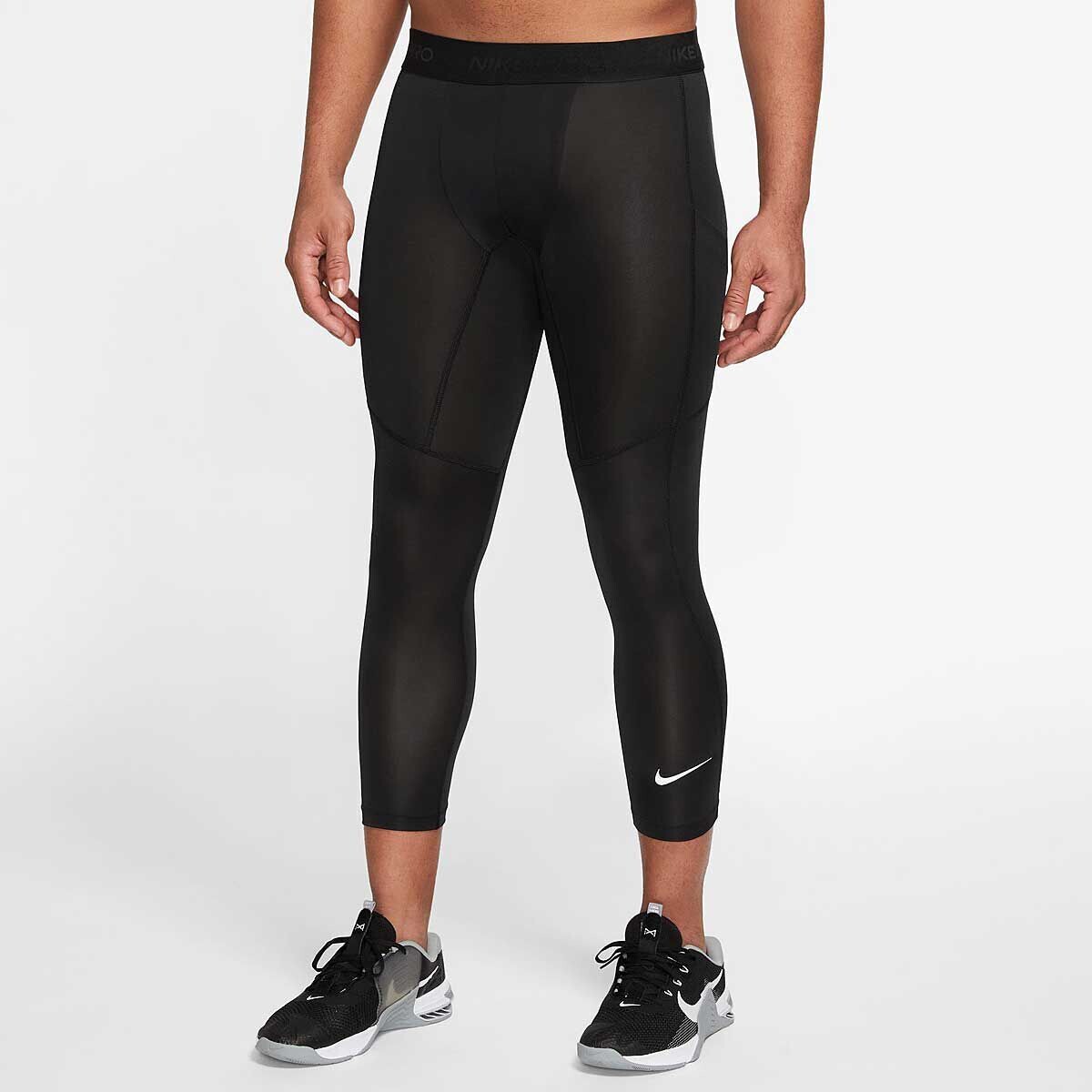 

Тайтсы PRO Dri-Fit 3/4 Nike, черно-белый