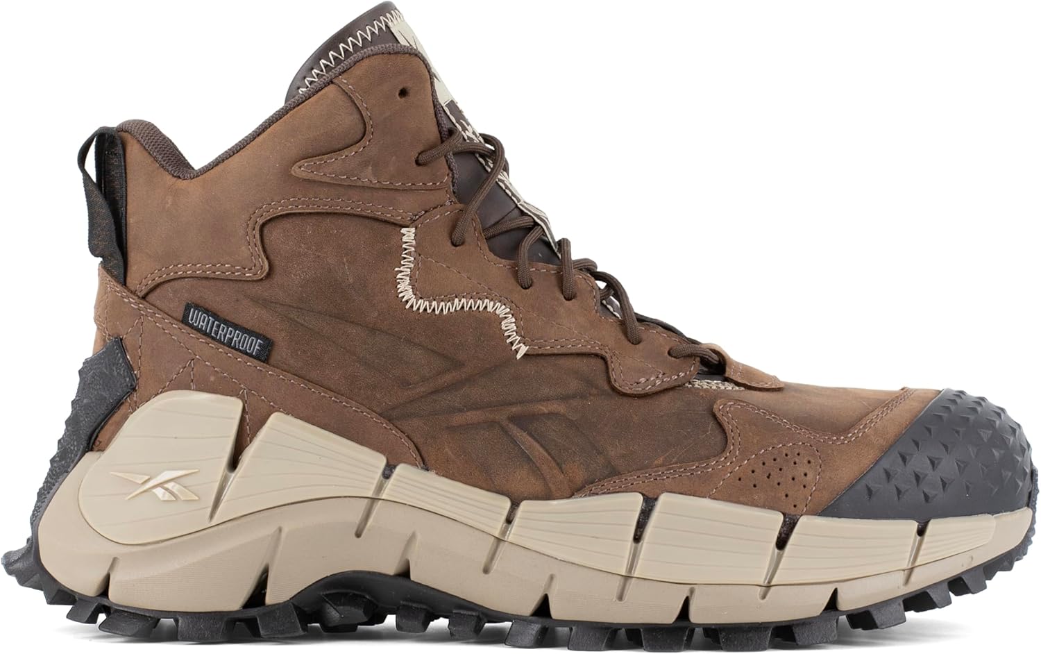 Мужские ботинки Reebok Work Zig Kinetica Edge II, коричневый — фото 4