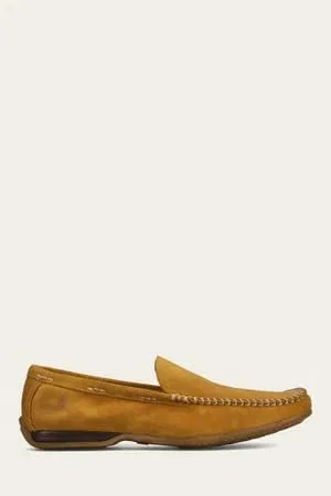 Лоферы кожаные Frye Lewis Golden Rod - Velour — фото 2