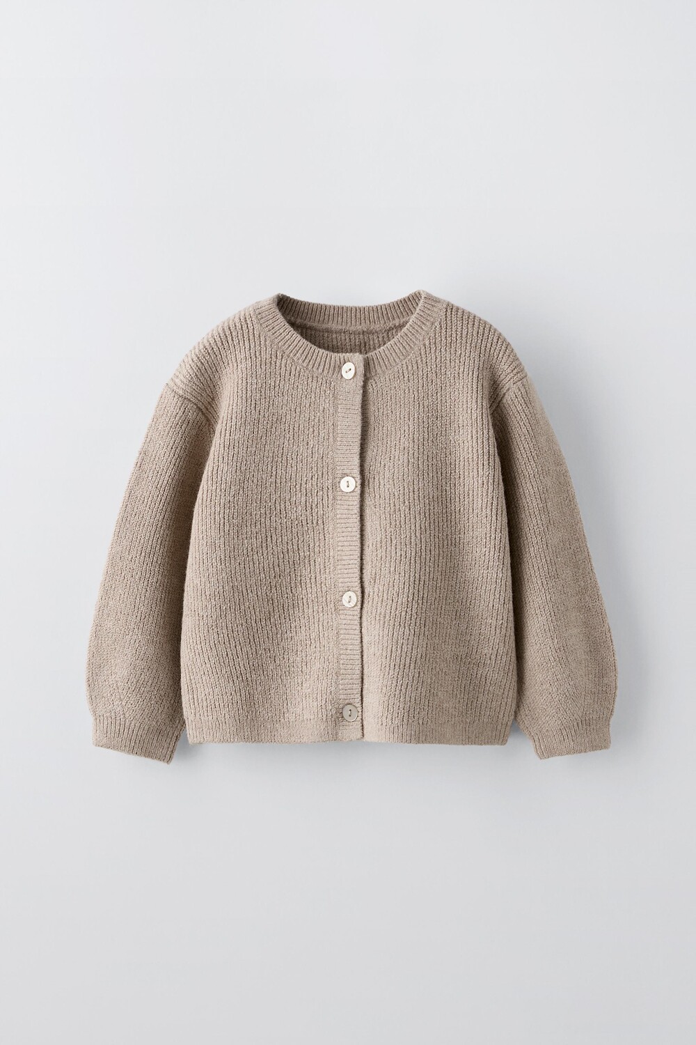 

Вязаный кардиган ZARA, песок/мергель