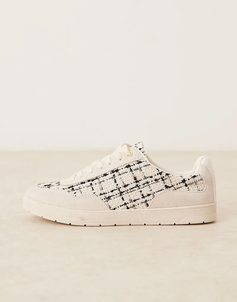 Кроссовки ASOS DESIGN Deuce со шнуровкой из натурального твида — фото 2
