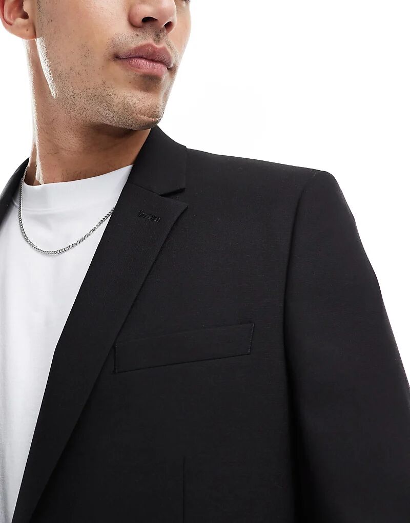 

Классический пиджак ASOS DESIGN черного цвета