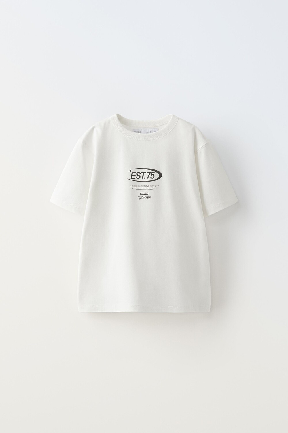

Футболка с лозунгом ZARA, белый
