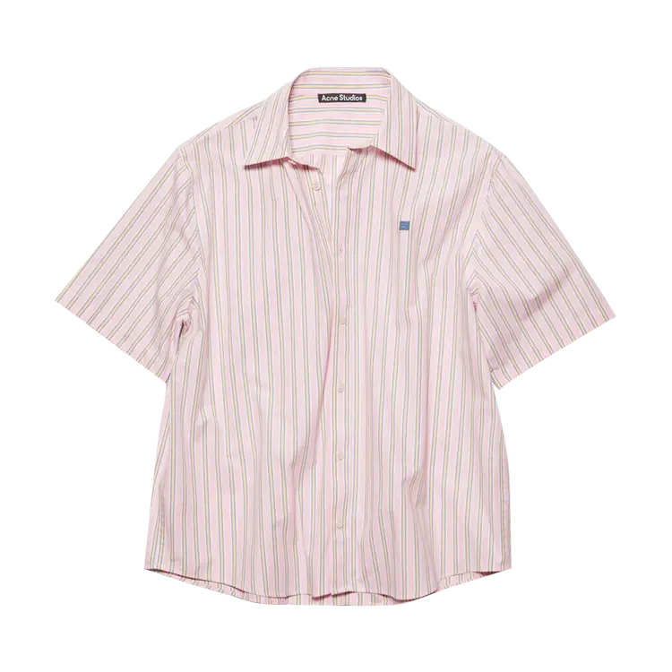 

Рубашка Acne Studios Stripe Button Up 'Pink/Yellow', розовый