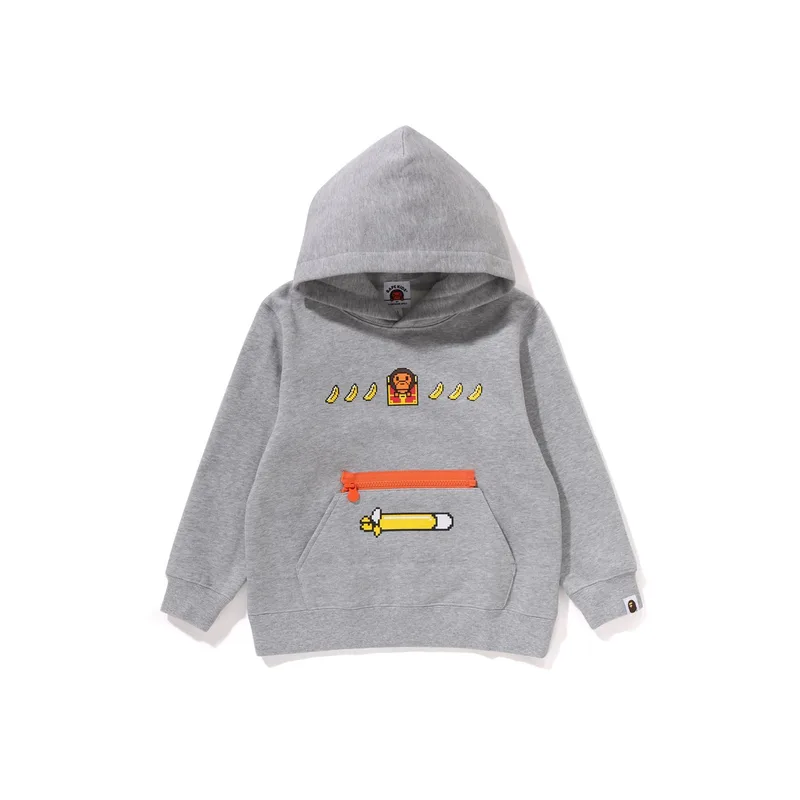 Свитшот детский для возраста 3-7 лет A BATHING APE, серый gyx