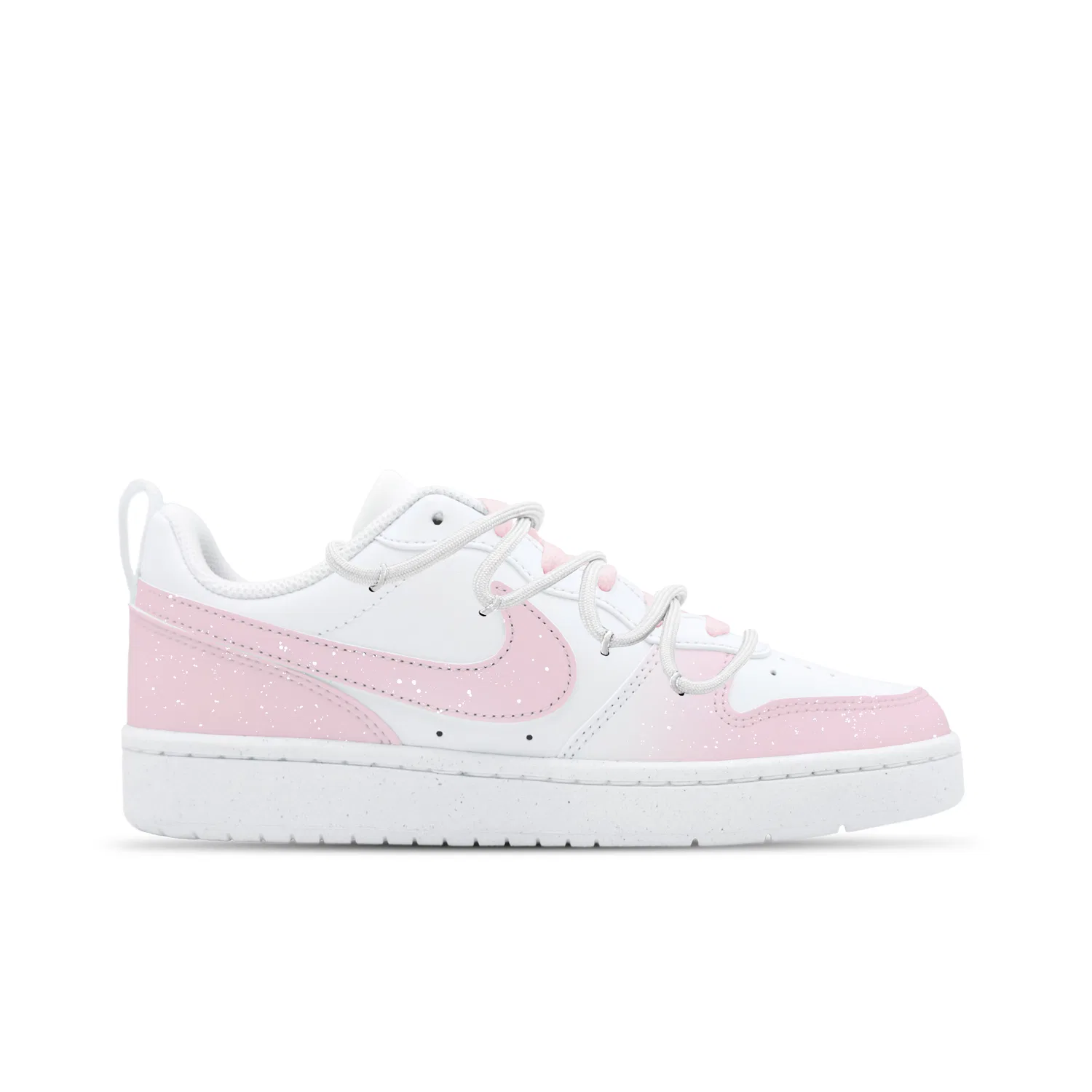 Детские кеды для скейтбординга Nike Court Borough Butterfly Whisper Pink — фото 3