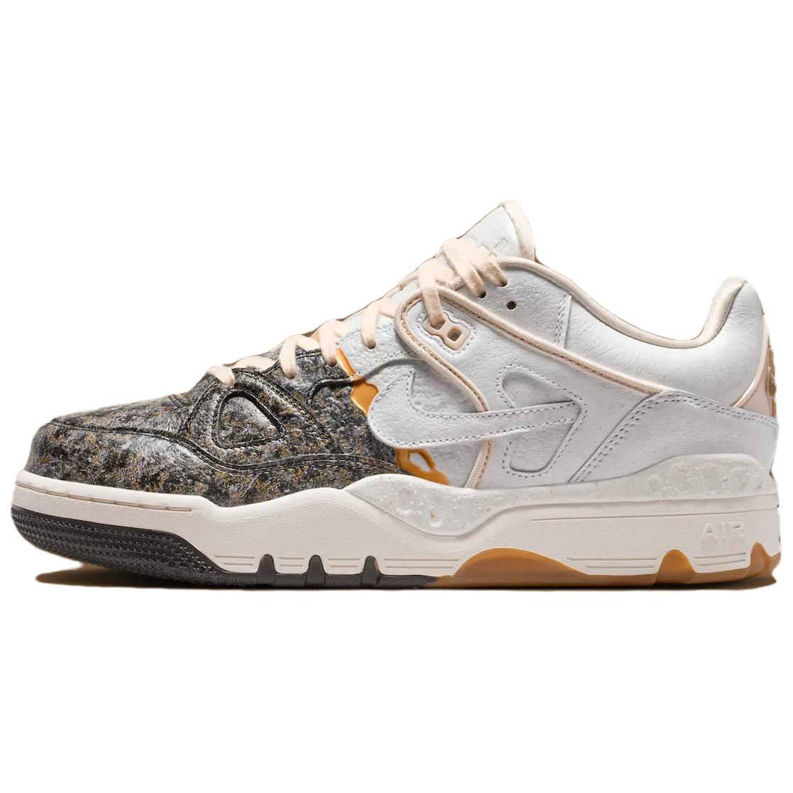 Nike Кроссовки NIGO Air Force 3 Low top Skateboard Shoes мужские бело-серые Asian Version — фото 3