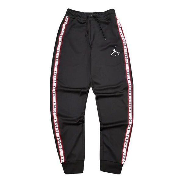 

Брюки Men's Air Jordan Solid Color Logo Printing Drawstring Casual Joggers/Pants/Trousers Black, черный