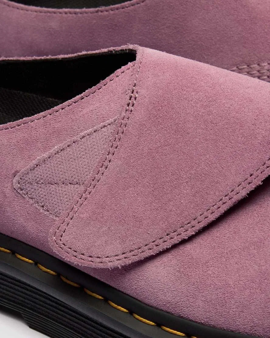 Мюли на платформе Zebzag Anywair из замши Dr Martens, розовый — фото 3