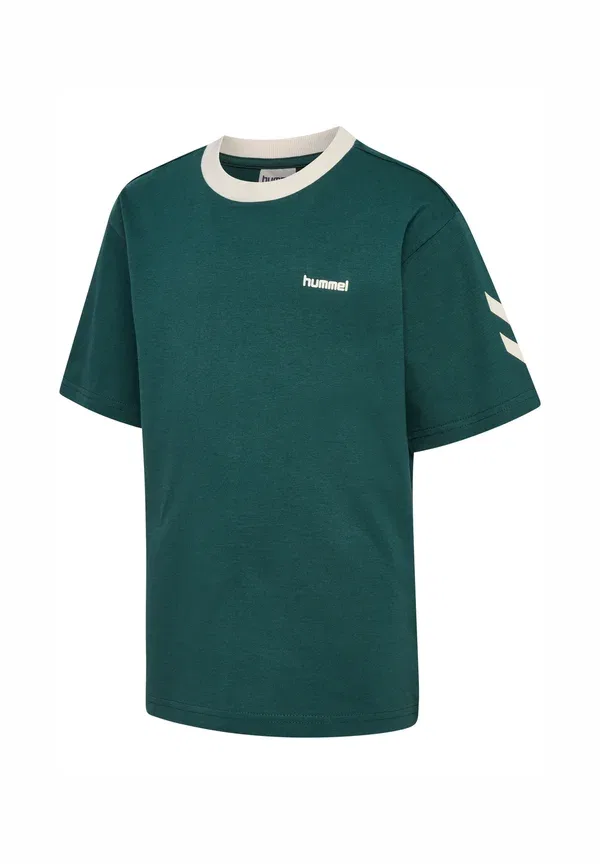 Футболка Hummel Hmljr loose chevron t-shirt ss print t-shirt, цвет июньский жук — фото 4