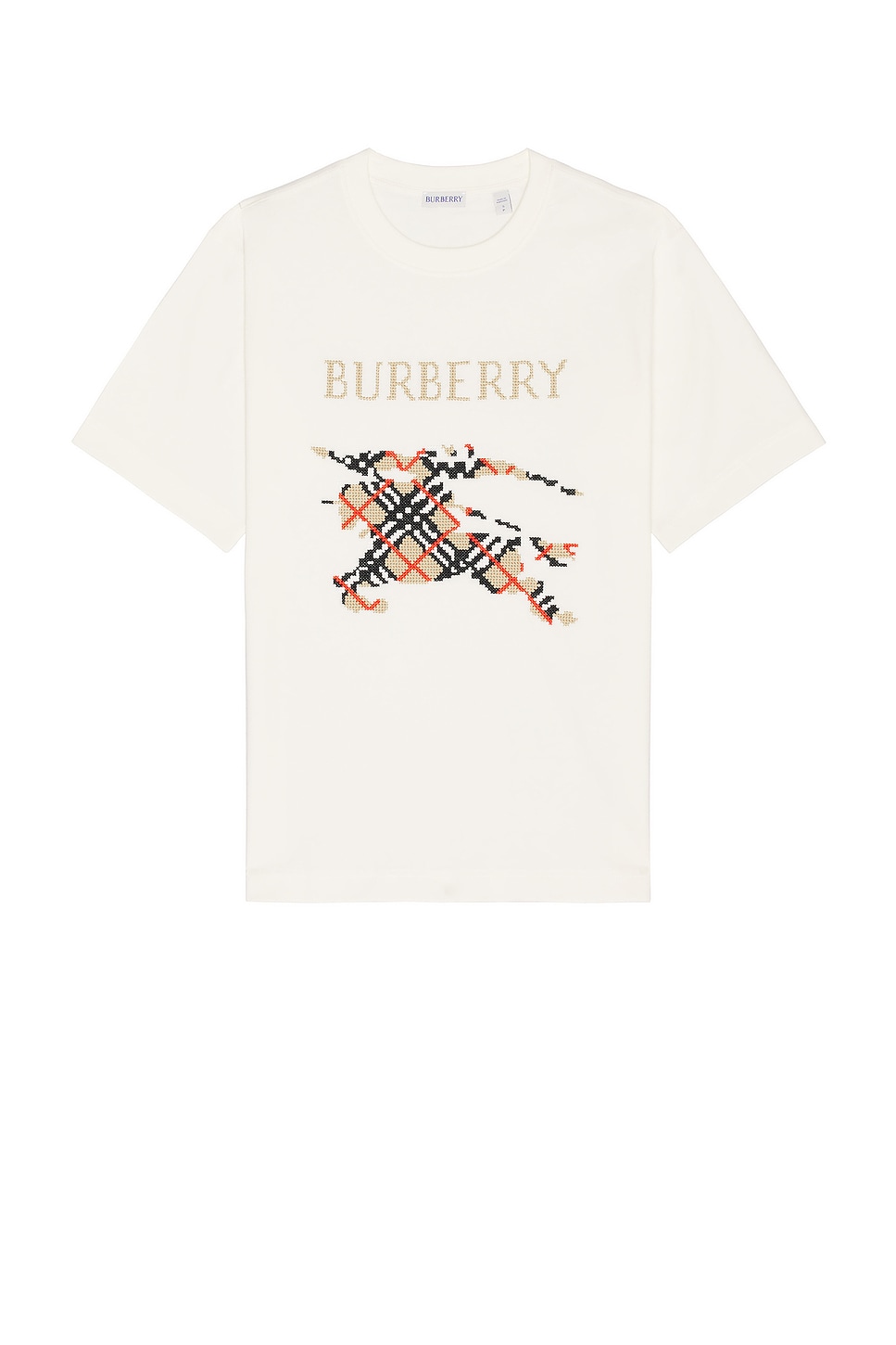 

Футболка Stitch EKD с вышивкой Core Burberry, Chalk