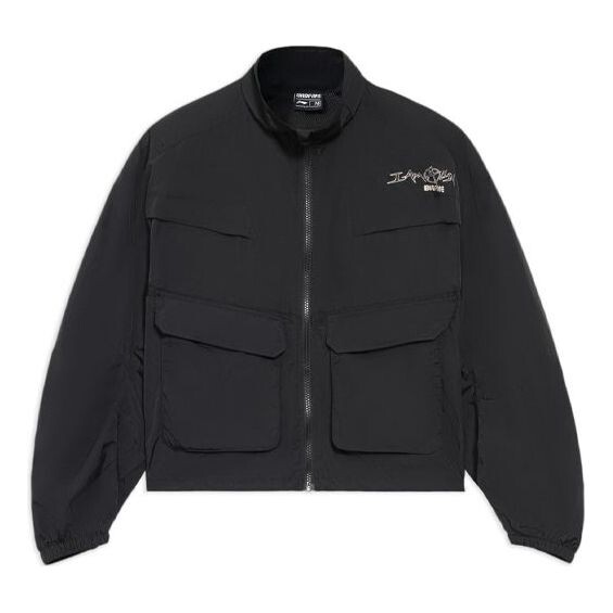 

Куртка badfive casual воротник-стойка свободная куртка с принтом Li-Ning, черный