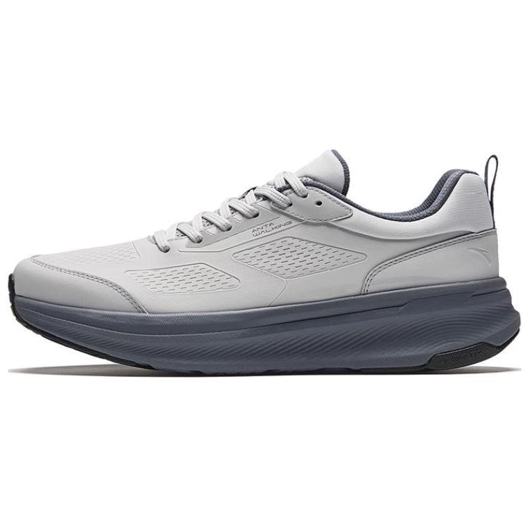 

ANTA Slip Resistant Abrasion Resistant Low top Running Shoes Men's Microchip Gray