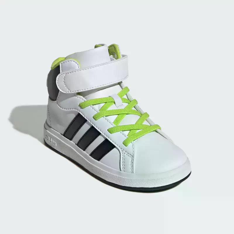 Adidas Кроссовки GRAND COURT Mid top Skateboard Shoes White Black Kids' — фото 4