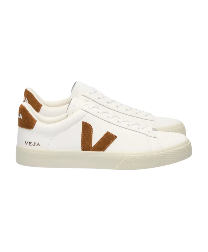 

Белые кроссовки с акцентами коньячного цвета. Veja, белый
