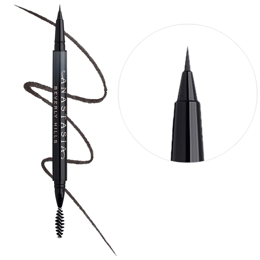 

Карандаш для бровей MicroStroke Detailing Brow Pen обеспечивает стойкость до 24 часов. Anastasia Beverly Hills, 0.01 oz/0.5 mL, Granite