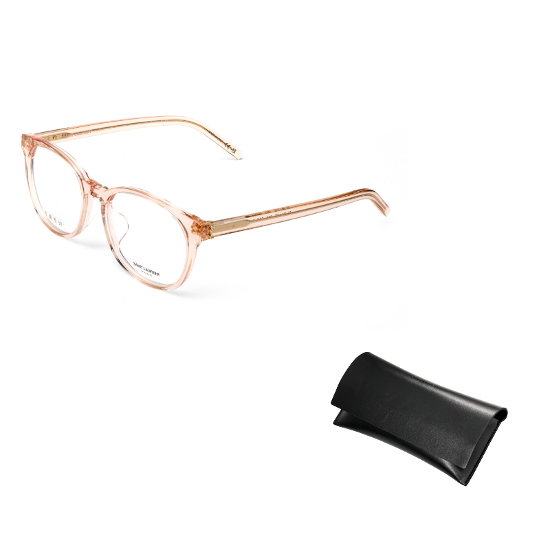 

SAINT LAURENT Квадратная оправа для очков, Champagne Transparent Pink