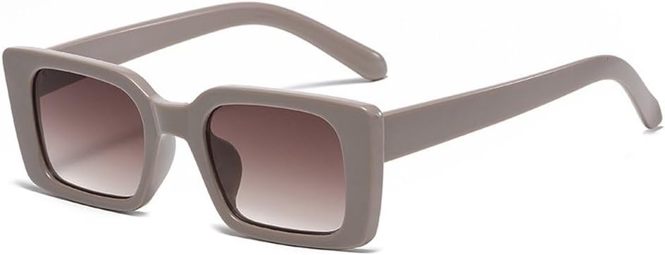 

Популярные модные солнцезащитные очки маленького прямоугольного размера для женщин, ретро-очки с леопардовым принтом для мужчин, трендовые квадратные солнцезащитные очки GHVWYX, Khaki Tea Gradient