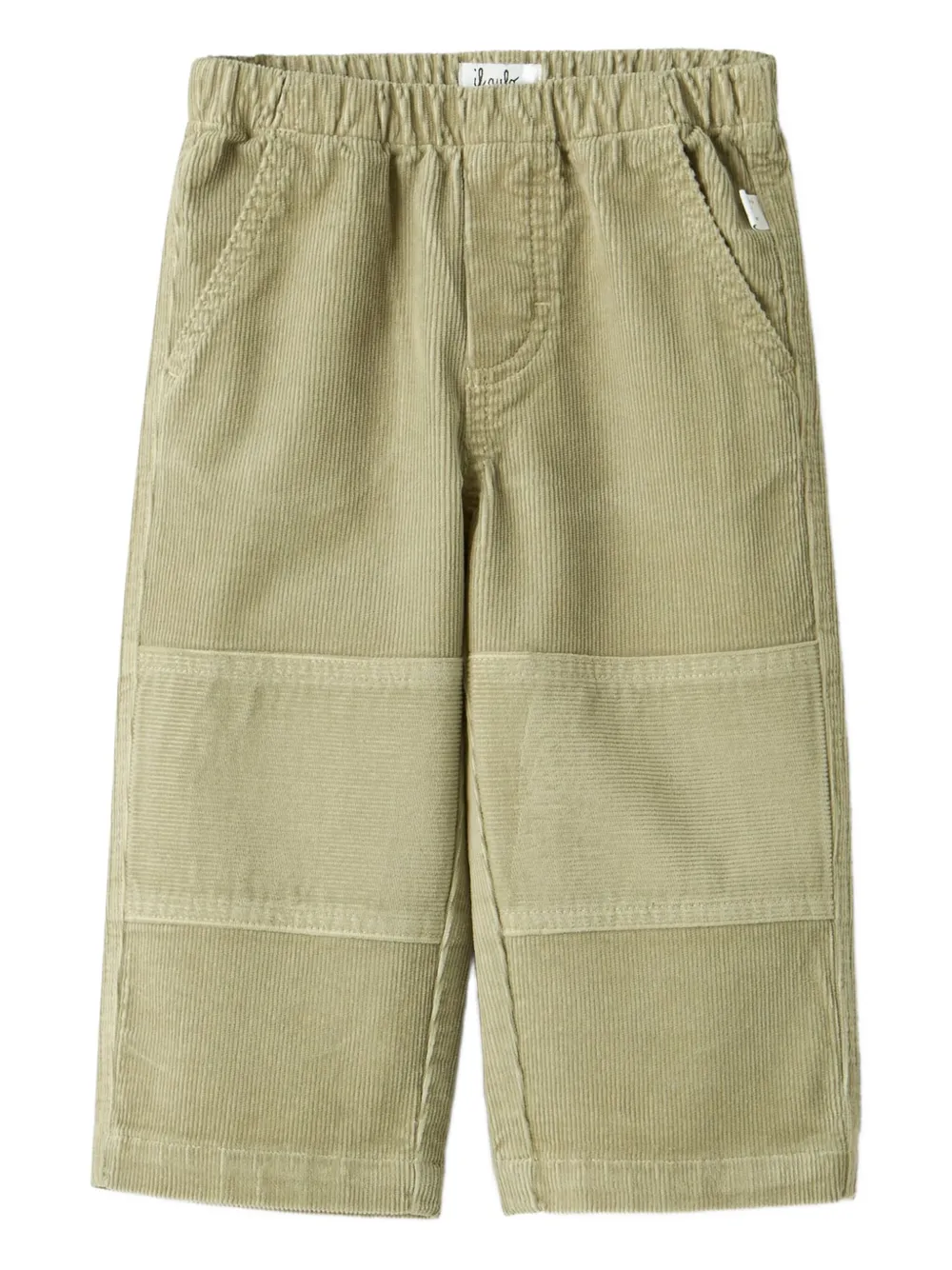 

Вельветовые брюки со вставками Il Gufo, зеленый