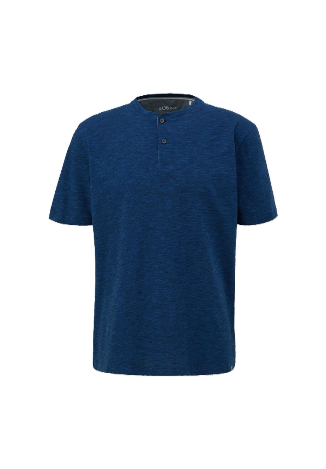 

Мужская хлопковая футболка Henley s.Oliver, синий