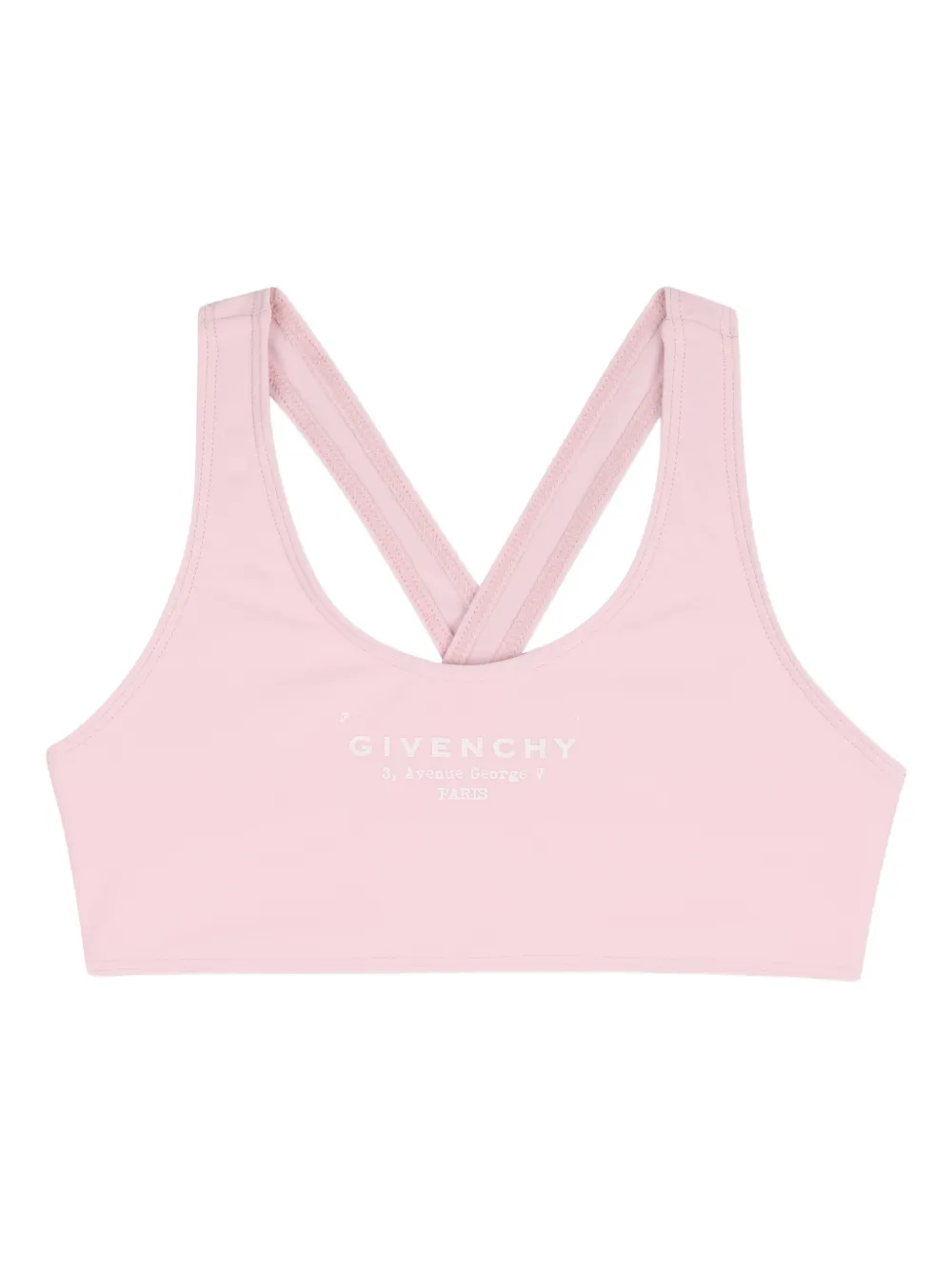 Бикини с перекрещивающимися лямками Givenchy Kids, розовый — фото 3