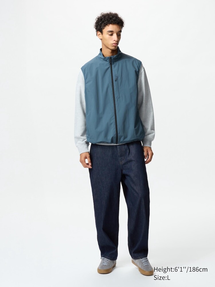 

Широкие джинсы Uniqlo, цвет 68 синий