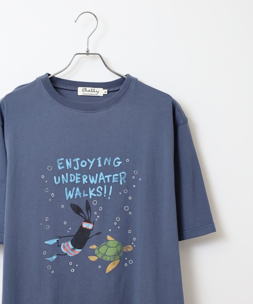 

Футболка с коротким рукавом, принт SHABBY, унисекс, бренд FUNALIVE, цвет темно-синий