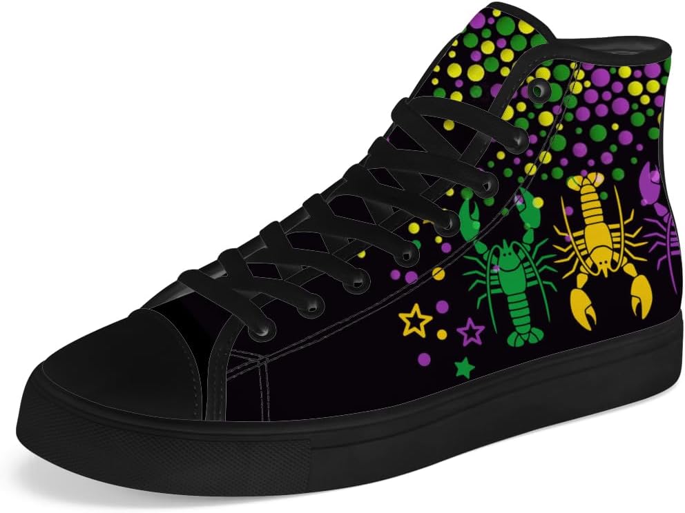 

Высокие кеды на канве Carnival для мужчин и женщин, фиолетовые высокие кроссовки на шнуровке, повседневная обувь, подарки для папы и мамы Chebing