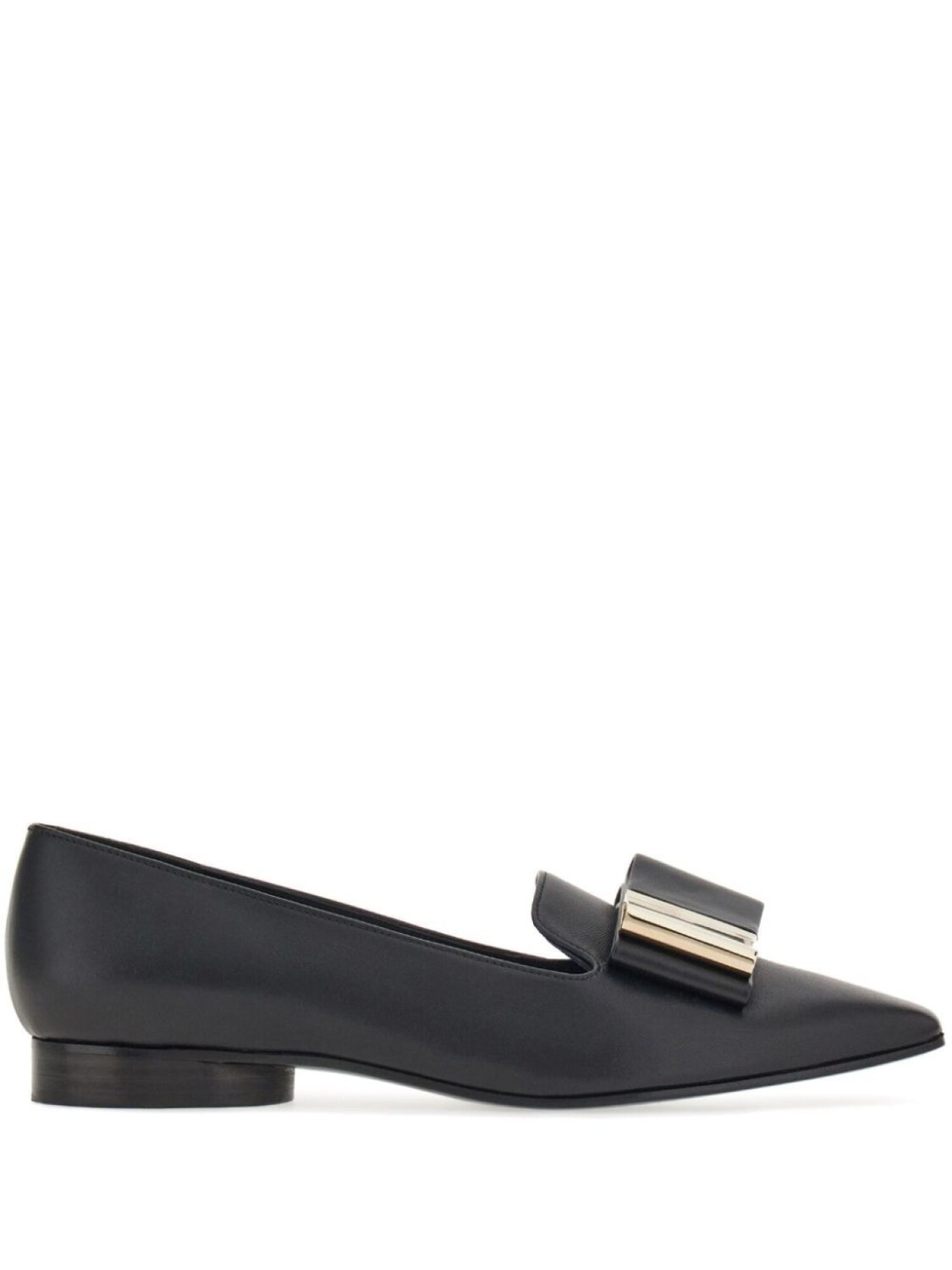 

Ferragamo лоферы с бантами, черный