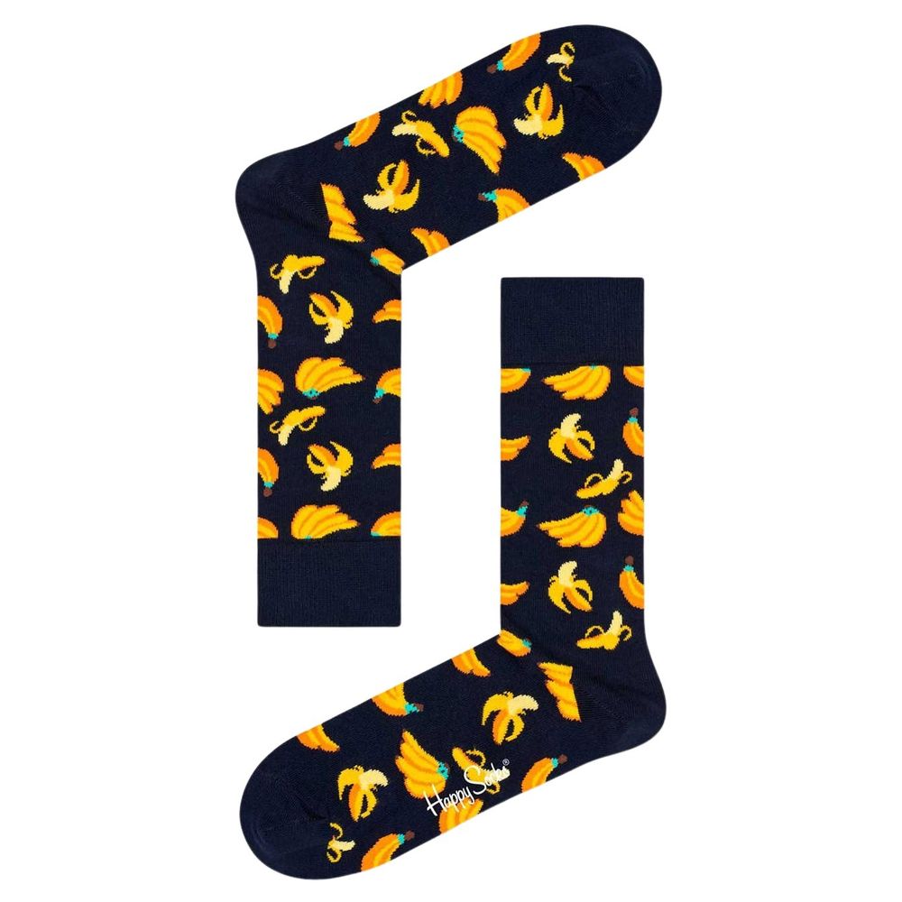 

Черный хлопковый носок Happy Socks
