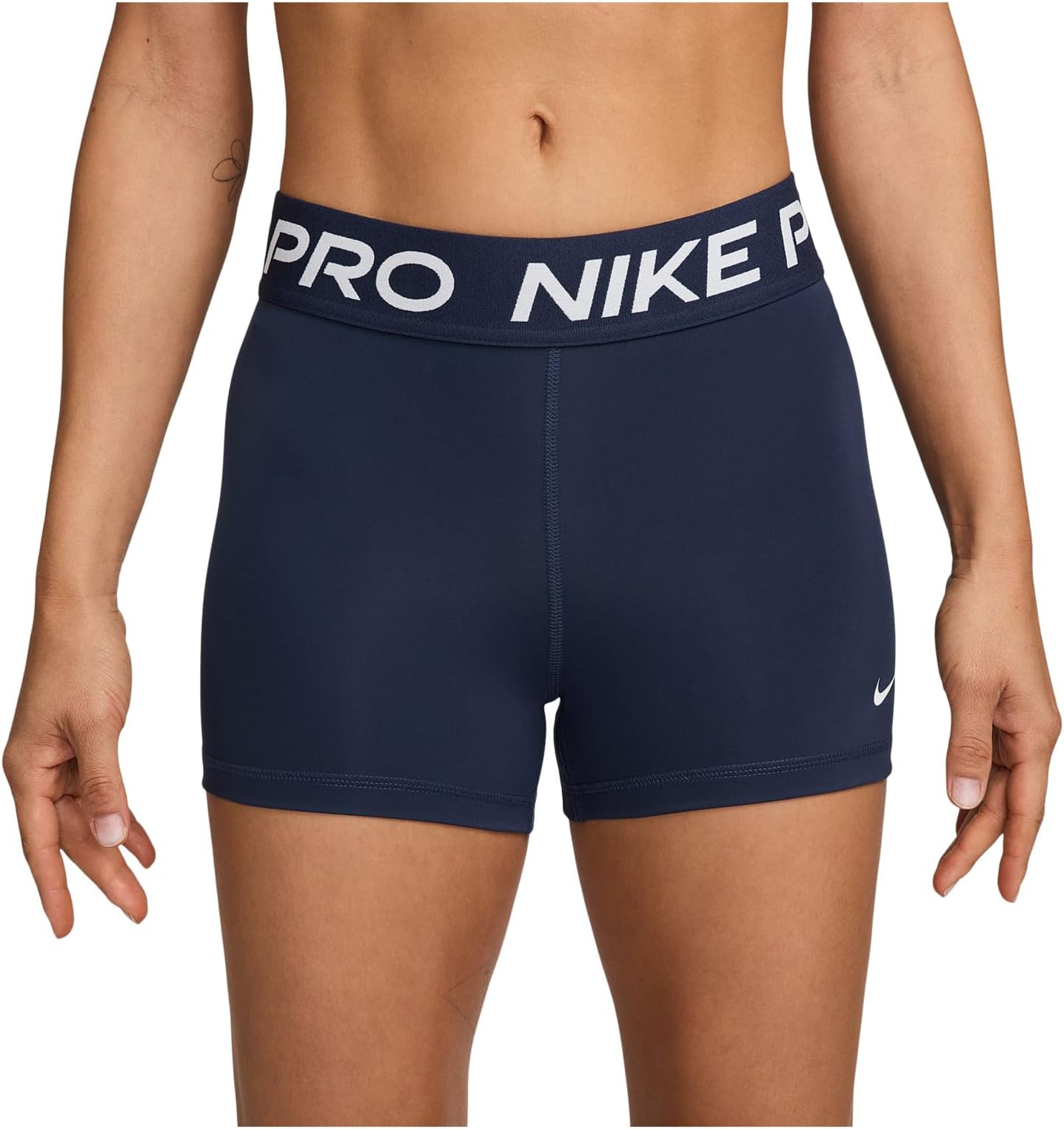

Женские профессиональные шорты 3 дюйма Nike, Midnight Navy/White