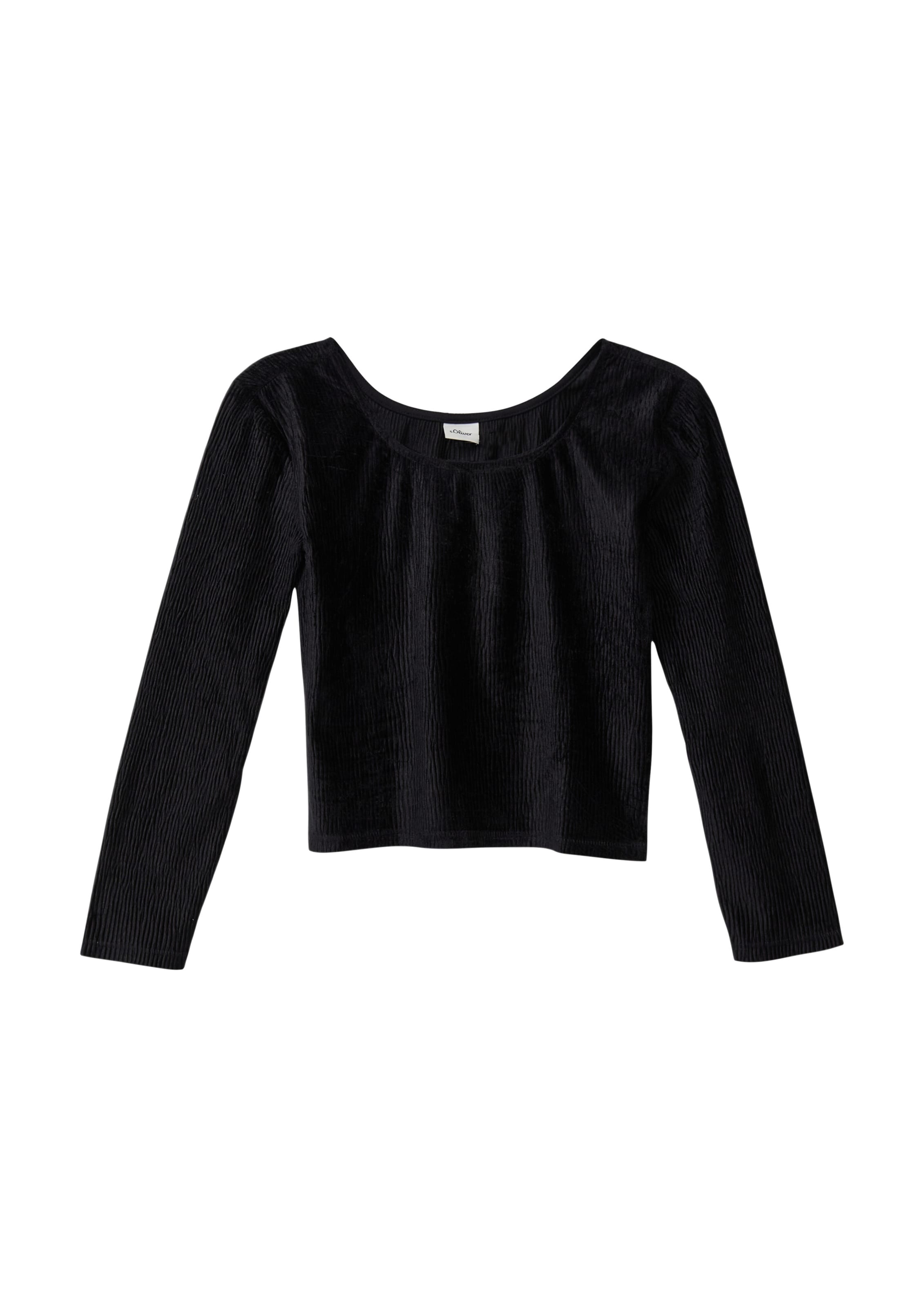 

s.Oliver Лонгслив в черном цвете