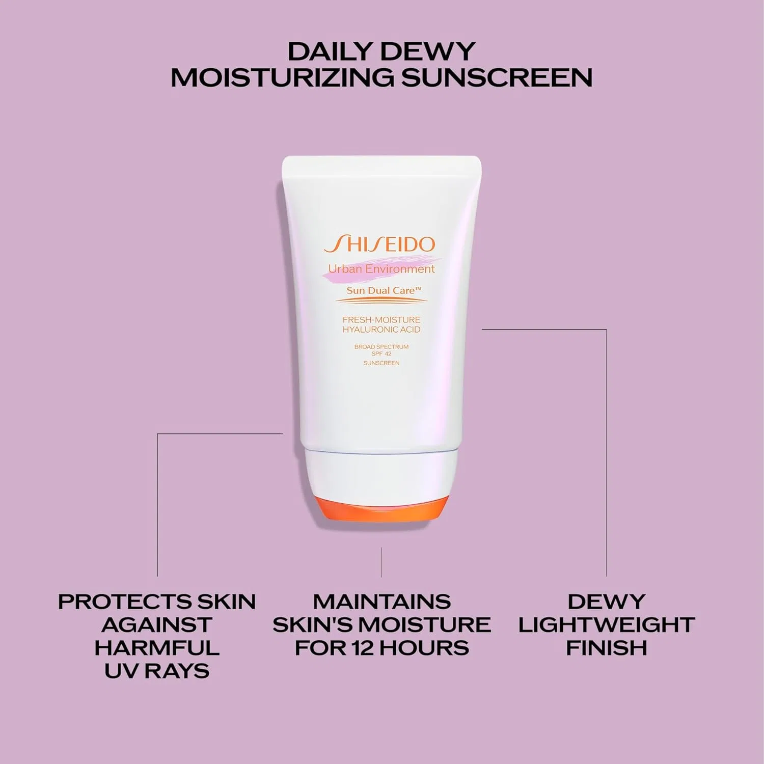 Солнцезащитный крем Shiseido Urban Environment Fresh Moisture SPF 42 53 мл — фото 4