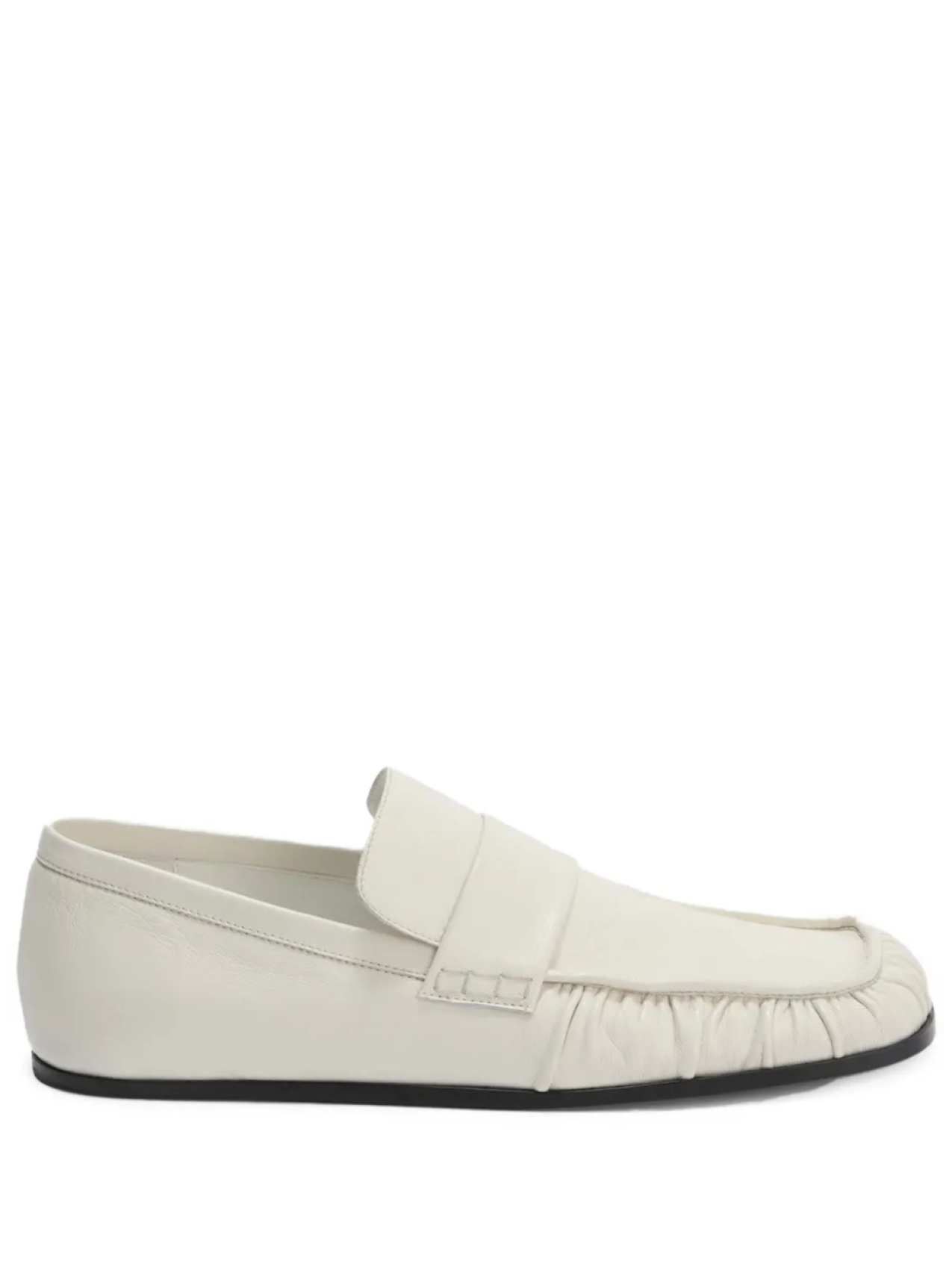 Jil Sander кожаные лоферы, белый