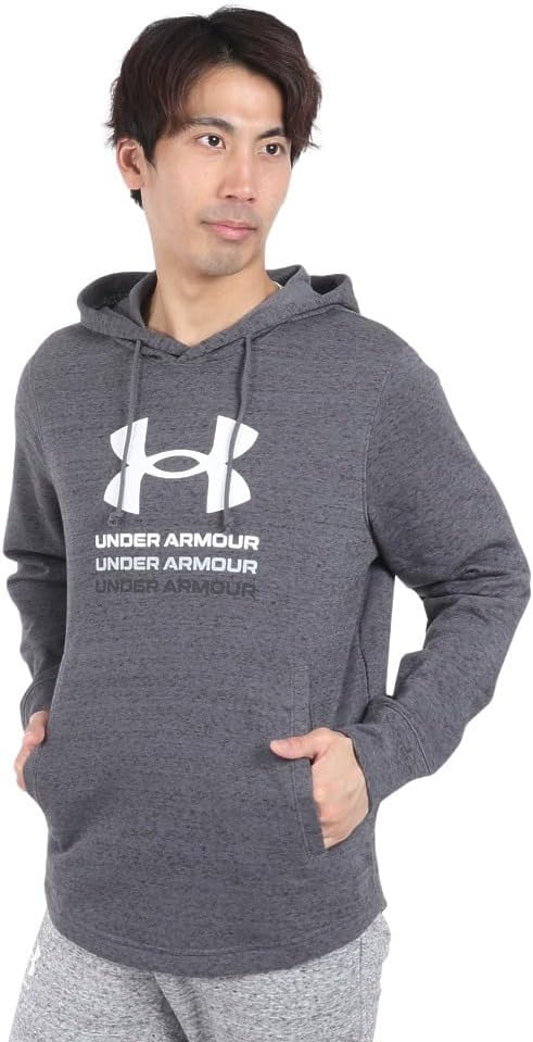 

Мужская тренировочная толстовка Under Armour UA Rival Terry Graphic Hoodie Training, Castlerock / / Черная