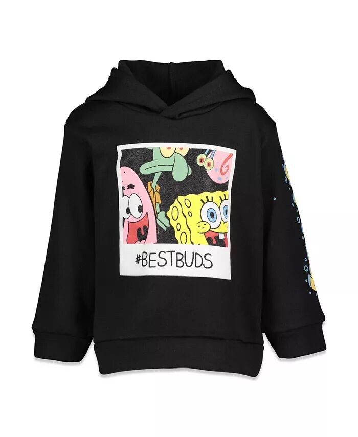 

Nickelodeon Squid Ward Патрик пуловер с капюшоном для малышей, для мальчиков Spongebob Squarepants, черный