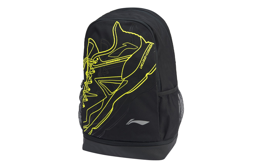 

Лининг серия для бадминтона Полиэстеровый рюкзак Унисекс Черный