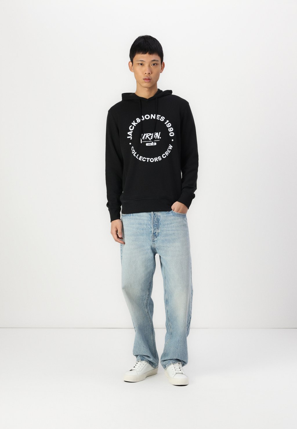 

Толстовка с капюшоном JJSIMON HOOD 2 PACK Jack & Jones, белый