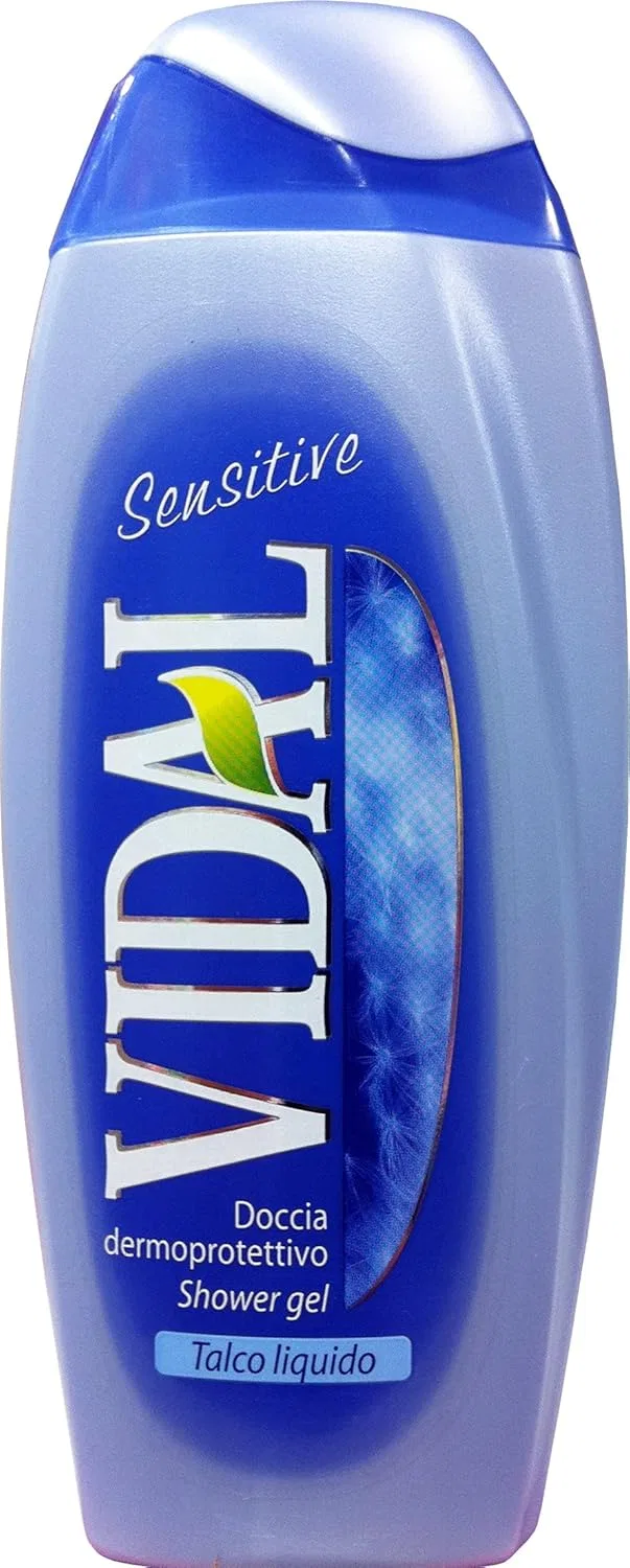 Гель для душа Vidal Sensitive Talcum, 250 мл, упаковка из 12 шт. Vidalforce