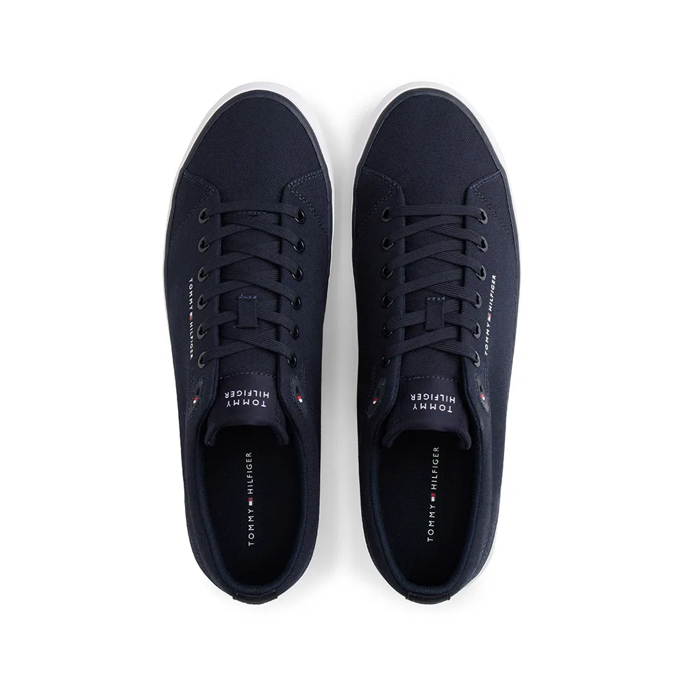 Мужские низкие кеды Harlem Core Canvas тёмно-синие от Tommy Hilfiger — фото 4