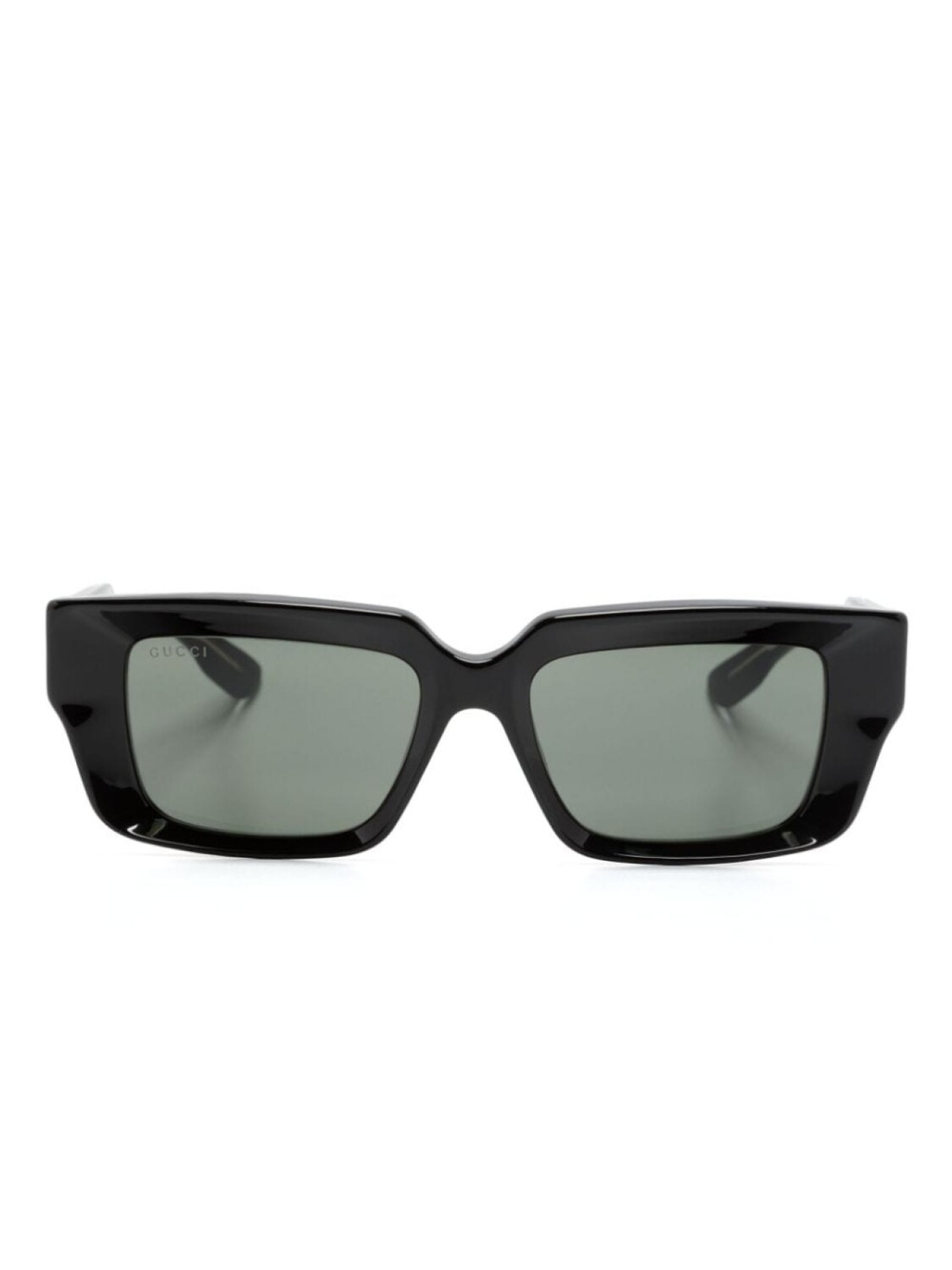 

Gucci Eyewear солнцезащитные очки в прямоугольной оправе, черный