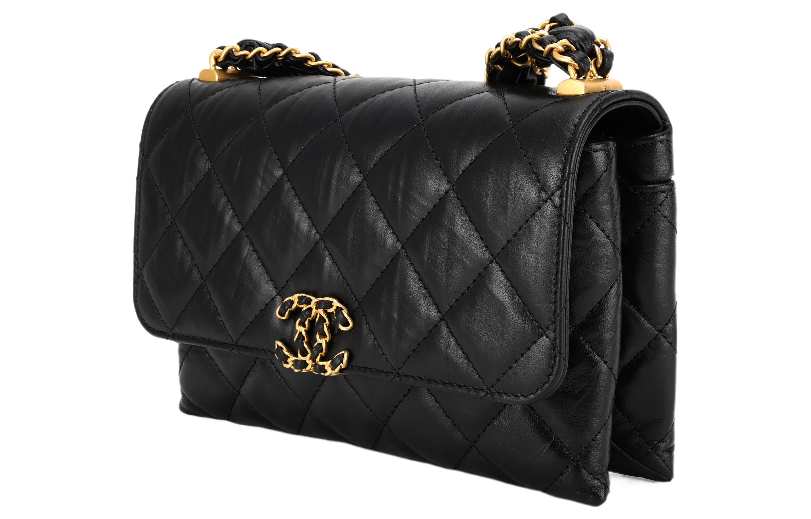 Chanel Сумка из коровьей кожи в виде тофу, дамская сумочка, сумка через плечо, женская, черная — фото 2
