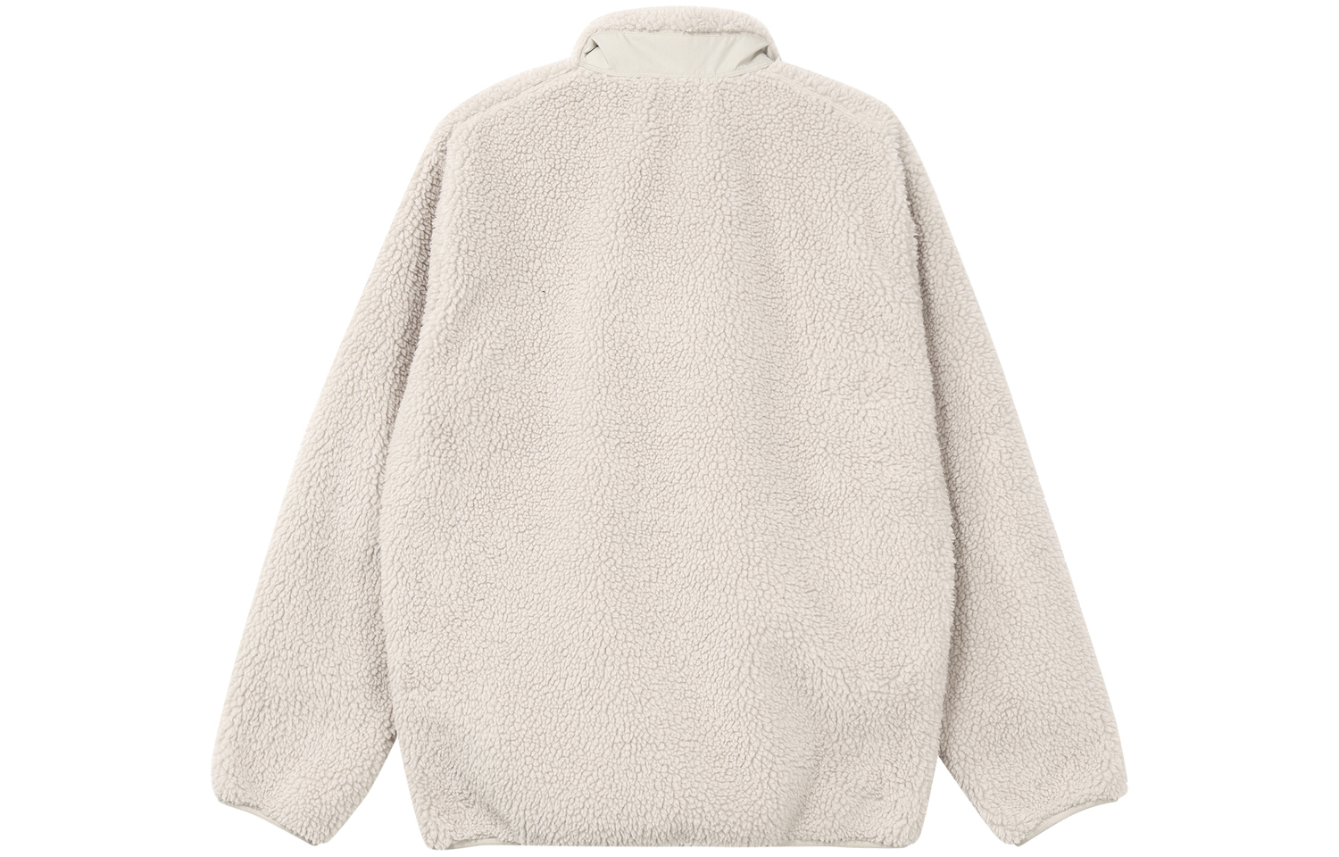 UNIQLO Пальто с бархатистой текстурой унисекс бежевое, Beige — фото 4