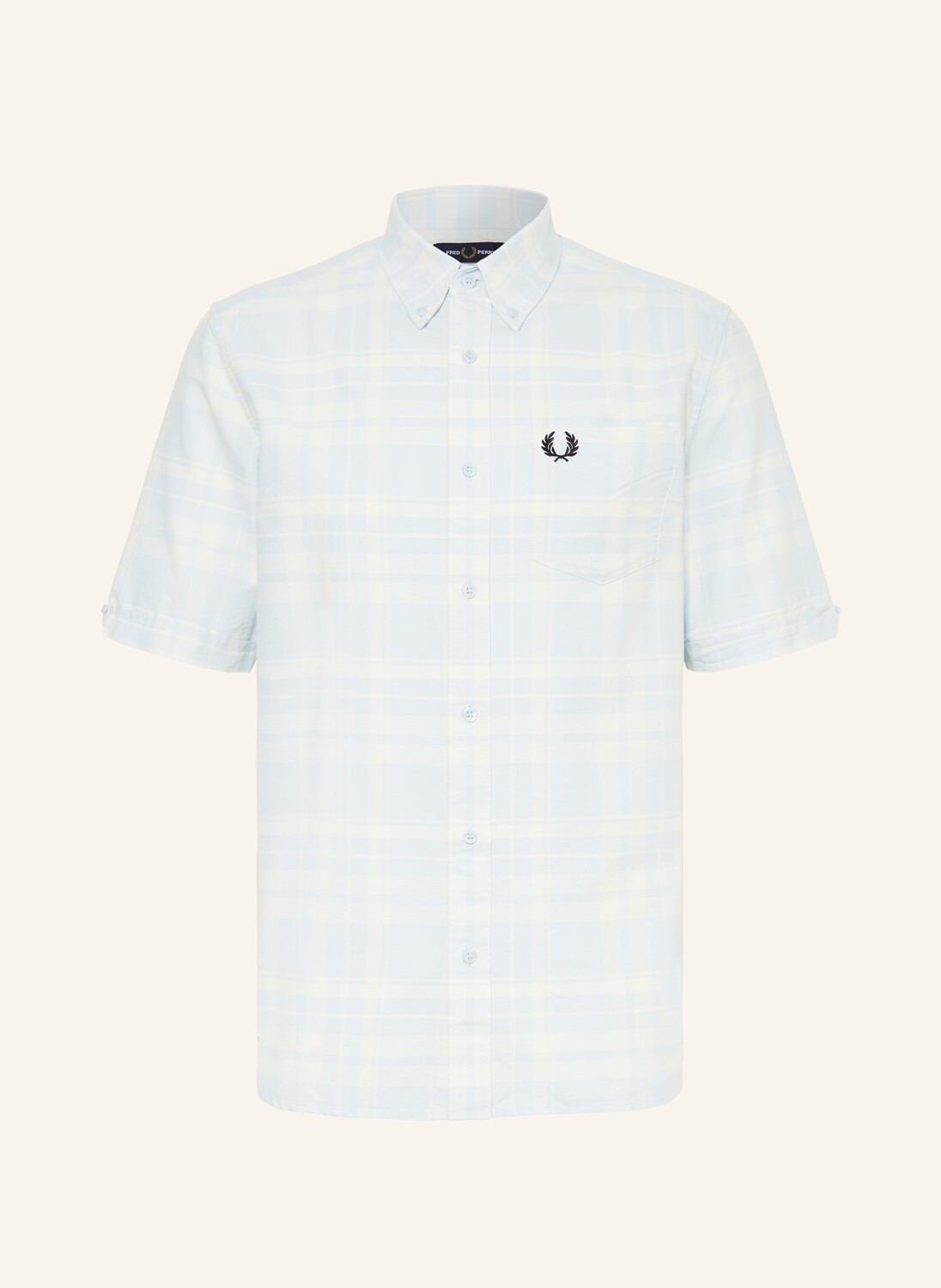 

Рубашка Kurarm m7823 стандартного кроя Fred Perry, голубой