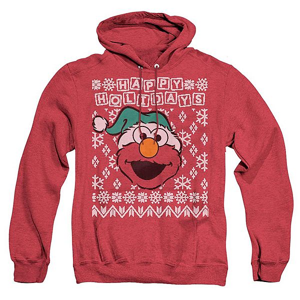 

Толстовка с капюшоном Sesame Street Elmo Ugly Christmas Adult Heather Licensed Character