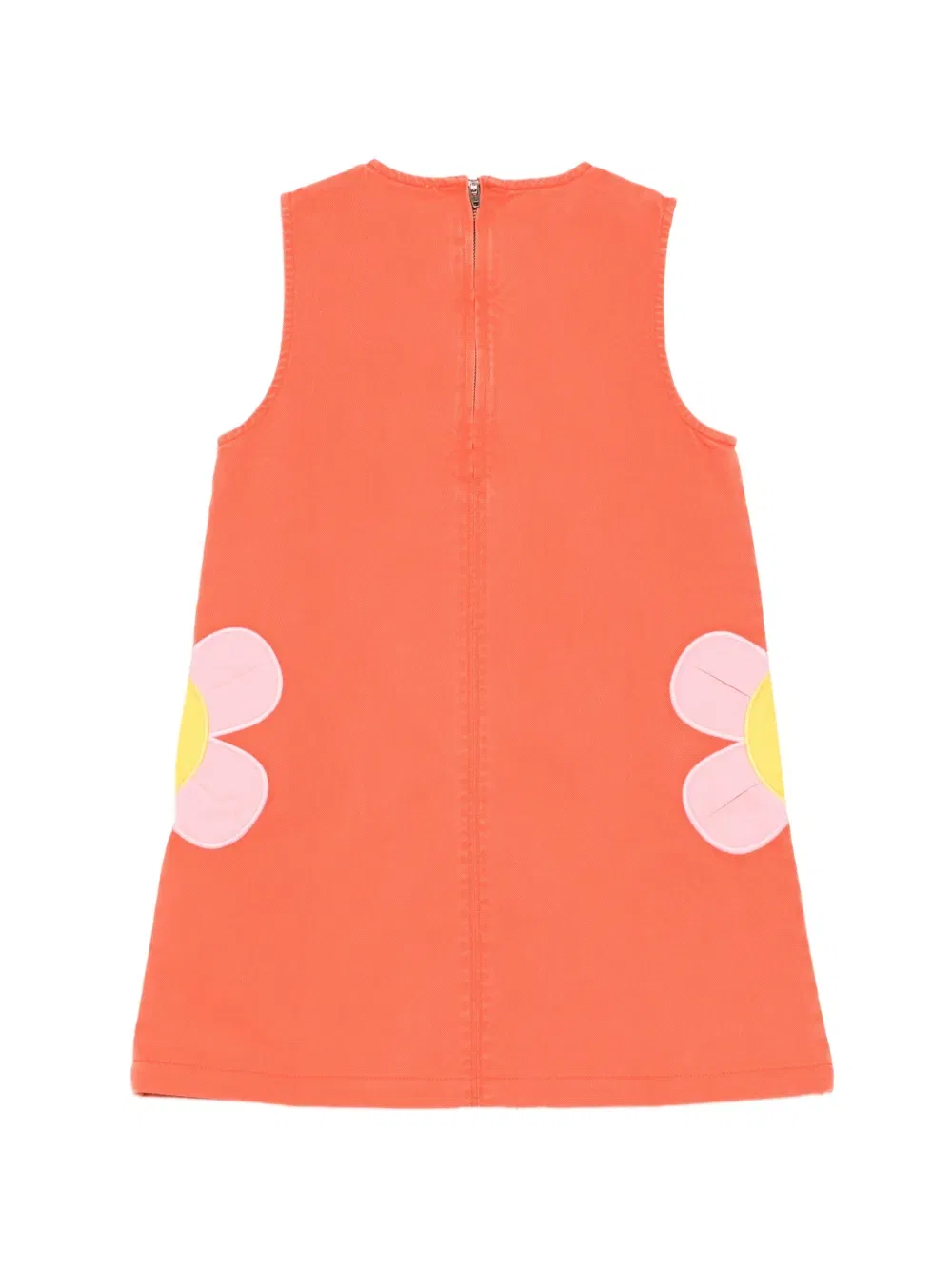 Платье с цветочной аппликацией Stella Mccartney Kids, оранжевый — фото 2