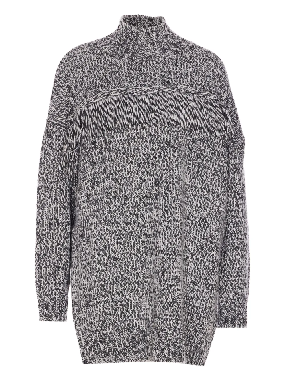 

Платье High-neck fringe-detail sweater Essentiel Antwerp, черный
