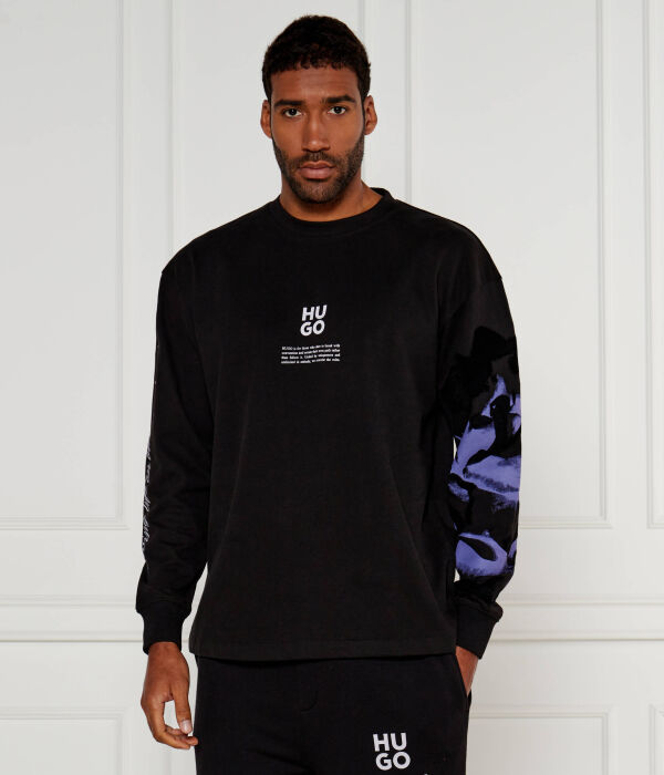 

Свитер dapurlsli Loose fit Hugo, черный